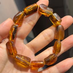 Plant Amber Bracelet Wholesale Original Unique Designer Diy Beads Good Fragrance Mineral Natural Stone Healing Jewelry Supplier