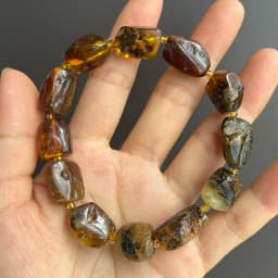 Plant Amber Bracelet Wholesale Original Unique Designer Diy Beads Good Fragrance Mineral Natural Stone Healing Jewelry Supplier