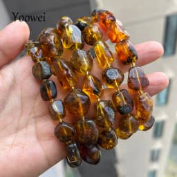 Plant Amber Bracelet Wholesale Original Unique Designer Diy Beads Good Fragrance Mineral Natural Stone Healing Jewelry Supplier