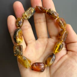 Plant Amber Bracelet Wholesale Original Unique Designer Diy Beads Good Fragrance Mineral Natural Stone Healing Jewelry Supplier