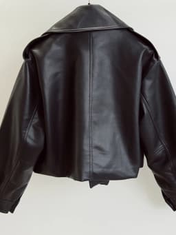 FTLZZ New Spring Women Faux Leather Jacket Biker Red White Coat Turndown Collar PU Motorcycle Jackets Loose Streetwear Outerwear