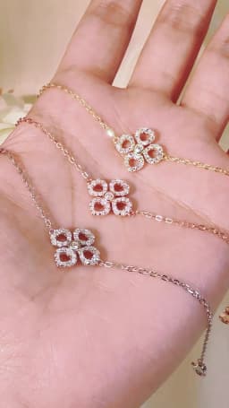 Smyoue Adjustable Flower Moissanite Bracelets for Women Certified Sparkling 18k Plated Ear Jewelry 100% 925 Sterling Silver