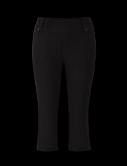 Tg Retro Low-Waist Black Cropped Pants, Slimming and Versatile Black Split-Crotch Casual Pants for Work, Hip-Hugging Black Suit Cropped Pants with Side Slits, Low-Waist Slim-Fit Capri Cropped Pants