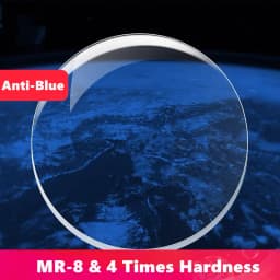 MR-8 Super Tough 4 Times Hardness Series Anti Blue Light Lens 1.61 1.67 Optical Prescription Lens Myopia Hyperopia HMC Lenses