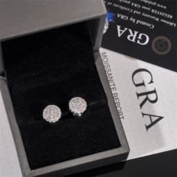 Full Moissanite D Color Women's Men Hip-hop Earrings 925 Sterling Silver Screw Ear Stud High Quality Fine Jewelry for Women Gift