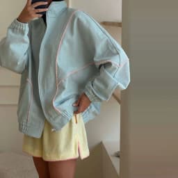 Contrast Denim Bomber Jackets Women's Casual Zipper Stand Collar Full Sleeve Short Coat 2026 Autumn New Lady High Street Outwear