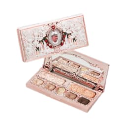 Flower Knows Strawberry Cupid Collection Make-up Palette 14g Pink Blush Highlighter Flower Know Glitter Eyeshadow Palette