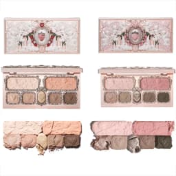 Flower Knows Strawberry Cupid Collection Make-up Palette 14g Pink Blush Highlighter Flower Know Glitter Eyeshadow Palette