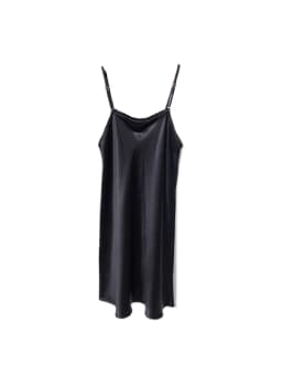 SuyaDream Woman Mini Dress 19mm 100%Real Silk Sleeveless Solid Spaghetti Strap Sleep Dresses 2025 Elegant Chic Clothes