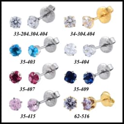 24pcs/Box Disposable No Pain Sterile Ear Piercing Unit Kit Stud Earring Jewelry Cartilage Tragus Helix Piercing Ear Gun Tool