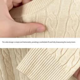 Autumn Winter Men Long-Sleeved Knitwear Round Neck Horse embroidery No Pilling No Fading Versatile Leisure Sweater Fashion tops