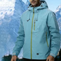 New Men's Outdoor Jacket Waterproof Windbreaker Sports Climbing Trekking Multiple Pockets Skiing Softshell Zipper Hooded Jackets