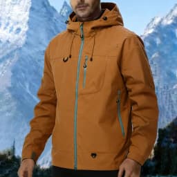 New Men's Outdoor Jacket Waterproof Windbreaker Sports Climbing Trekking Multiple Pockets Skiing Softshell Zipper Hooded Jackets
