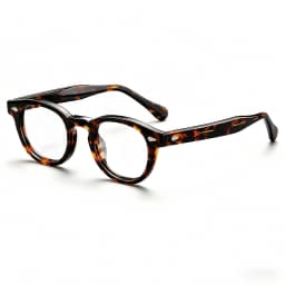 MOSCOT Style LEMTOSH Glasses Luxury Classic Tortoise Black Round Vintage Acetate Frame Unisex Celebrity Inspired Eyewear