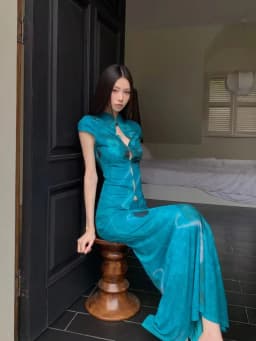 CHEERART Summer 2 Piece Set Women'S Matching Sets Chinese Fashion Floral Mesh Outfit Skirt And Top Set 2026 Designer Clothes