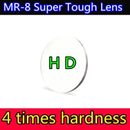 High Quality MR-8 Super Tough HD Prescription Lens Heavy Hardness 1.56 1.611.67 Aspherical Resin Lenses Optical Myopia Read Lens
