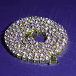 TOPGRILLZ 5MM Iced Out Bling AAA Zircon 1 Row Tennis Chain Necklace Men Hip Hop Jewelry Dropshipping