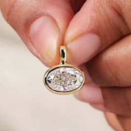 BXINY 2/3/4CT East West Oval Cut Moissanite Bead Chain Necklace S925 Silver Bezel Set Solitaire Diamond Pendant Gift Jewelry GRA