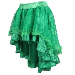Skirts Womens Burlesque Corset Skirt High Waist Multilayer Lace Victorian Costumes Gothic Steampunk Skirt Matching Corset Black