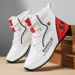 High-Top Casual Sneakers with Trendy Embossed Design, Soft and Shock-Absorbing, Versatile for Daily Commuting, Unisex Fashion Height-Increasing Sports Shoes 9