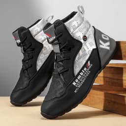 High-Top Casual Sneakers with Trendy Embossed Design, Soft and Shock-Absorbing, Versatile for Daily Commuting, Unisex Fashion Height-Increasing Sports Shoes 9