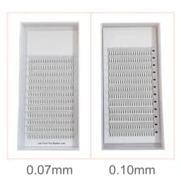 10 Pcs/lot 3D 4D 5D 6D Pre-made Fans Lashes Pointy Stem Eyelash Extensions High Quality Premade Faned C D Curl Lash Trays