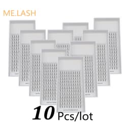 10 Pcs/lot 3D 4D 5D 6D Pre-made Fans Lashes Pointy Stem Eyelash Extensions High Quality Premade Faned C D Curl Lash Trays