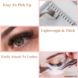 10 Pcs/lot 3D 4D 5D 6D Pre-made Fans Lashes Pointy Stem Eyelash Extensions High Quality Premade Faned C D Curl Lash Trays