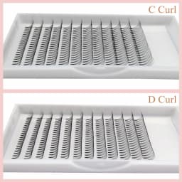 10 Pcs/lot 3D 4D 5D 6D Pre-made Fans Lashes Pointy Stem Eyelash Extensions High Quality Premade Faned C D Curl Lash Trays