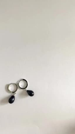 Wedding Natural White Pearl Earrings Woman,925 Silver Black Freshwater Hoop Pearl Earrings Jewelry Wife Gifts Pink