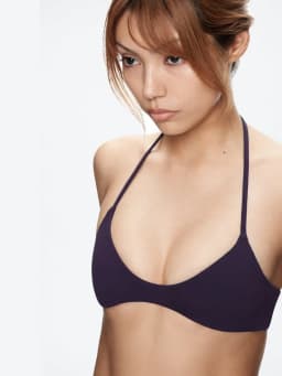 Tank Halter Neck Triangle Cup Camisole, Backless Slim Fit Stretchy Inner and Outer Wear Short Top, Halter Bikini Style Camisole, High Elasticity Slim Fit Flattering Versatile Hot Girl Style Outerwear Camisole