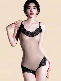 Patchwork Oil Shiny Glossy Bodysuit Tops Spaghetti Strap Lace Side Package Hip Tights Shaping Wear Woman Leotard Thin Playsuit