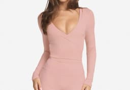 C-B Women Cross Wrap Long Sleeve Yoga Top Deep V Back Tie Crop Shirts Thumb Hole Slim Pilates Workout Cover Sport Blouses