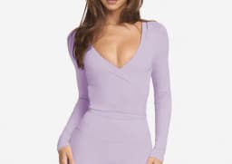 C-B Women Cross Wrap Long Sleeve Yoga Top Deep V Back Tie Crop Shirts Thumb Hole Slim Pilates Workout Cover Sport Blouses