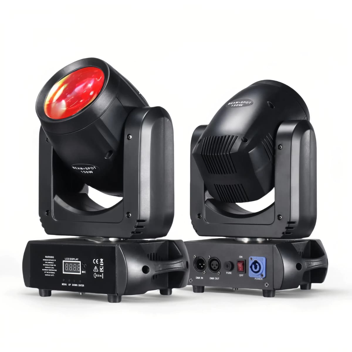 150W Moving Head LED Light Beam+Spot+ Strip Effect 18 Rotating Prisms DJ DMX512 Club Bar Wash Stage Light