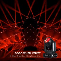 150W Moving Head LED Light Beam+Spot+ Strip Effect 18 Rotating Prisms DJ DMX512 Club Bar Wash Stage Light