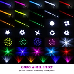 150W Moving Head LED Light Beam+Spot+ Strip Effect 18 Rotating Prisms DJ DMX512 Club Bar Wash Stage Light