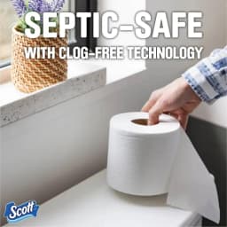 Scott 1000 Series Toilet Paper - 36 Rolls of 1000 Sheets per Roll - Soft & Durable Household Bathroom Tissue