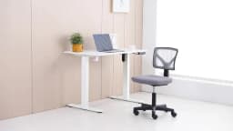 JHK Mesh with Lumbar Support Armless Office Chair Low Back with Wheels Adjustable Height 360° Rolling Swivel Computer Chair