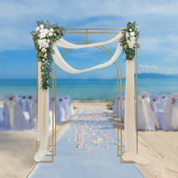 180*250cm Wedding Arch Backdrop Stand Decor Backdrop Stand Ceremony Decorative Frame Durable Balloon Flower Rack