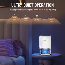 Dehumidifier, 35 OZ Dehumidifiers for Home for Room, Quiet and Portable Dehumidifier for Bedroom, Bathroom, RV, Closet, Auto-off