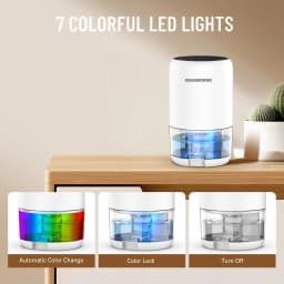 Dehumidifier, 35 OZ Dehumidifiers for Home for Room, Quiet and Portable Dehumidifier for Bedroom, Bathroom, RV, Closet, Auto-off