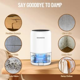 Dehumidifier, 35 OZ Dehumidifiers for Home for Room, Quiet and Portable Dehumidifier for Bedroom, Bathroom, RV, Closet, Auto-off