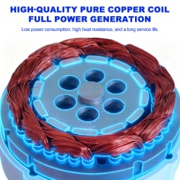 US Delivery of 3000W Horizontal Turbine 12V/24V/48V Low-Noise Household 220V From