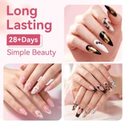 Makartt Hema-Free Semi Solid Nail Glue Strong Air-Dry 20s Fake Nail Tips Adhesive No UV Needed DIY Manicure 10ml Home Salon