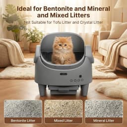 Smart Open Automatic Cat Litter Box 8L Self-Cleaning WiFi App Control Anti-Pinch Odor Removal Electric Pet Toilet