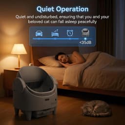 Smart Open Automatic Cat Litter Box 8L Self-Cleaning WiFi App Control Anti-Pinch Odor Removal Electric Pet Toilet