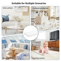 3/4/5/6 inch Thickness Foam Cushion Cuttable Upholstery Foam Pad For Filling Outdoor Furniture Padding Bench Bay Window Cushion