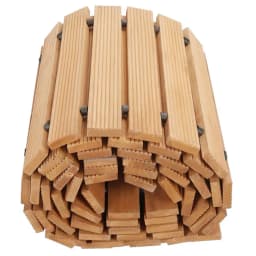 12ft Wooden Garden Pathway Roll – Outdoor Walkway Mat for Lawn Patio Backyard Roll Out Wood Stepping Stone Path