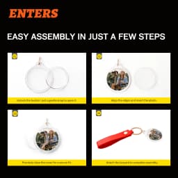 35mm Round Shape 100 Sets Key Chain DIY Materials